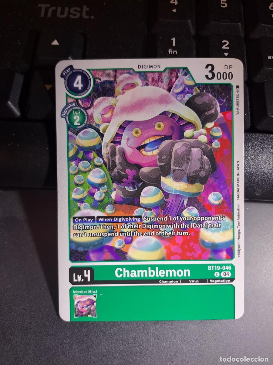 Trading cards: CROMO CARTA CHAMBLEMON CARD GAME DIGIMON - Foto 1