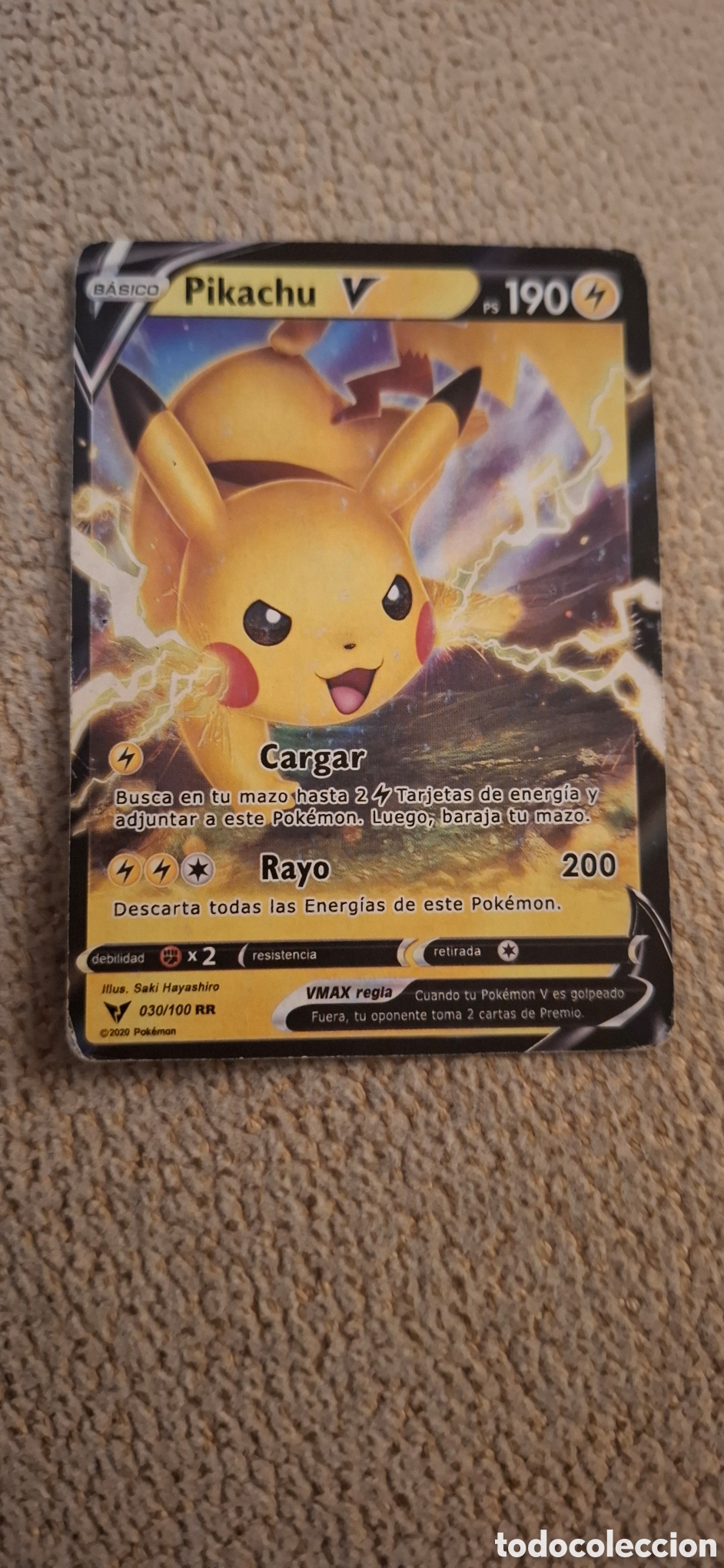 Trading cards: CARTA POKEMON PIKACHU V BASICO PS190