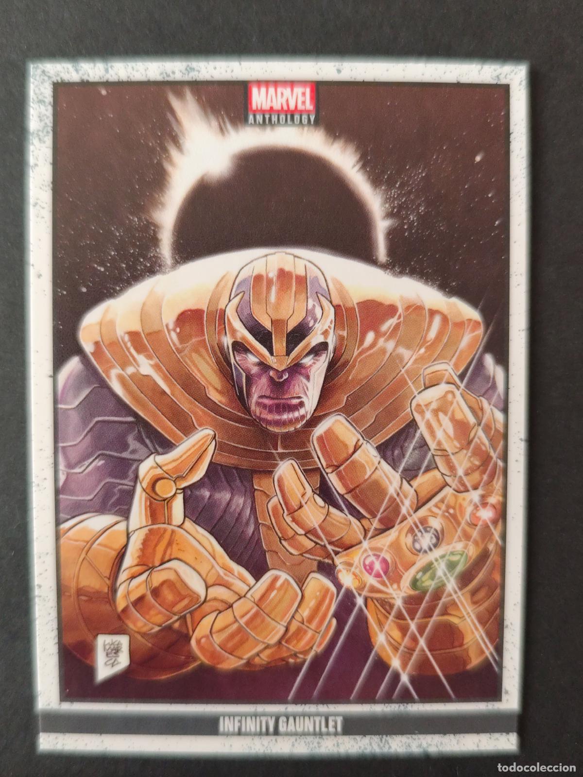 Cartas Colecion&aacute;veis: 37 INFINITY GAUNTLET MARVEL ANTHOLOGY 2026 PANINI