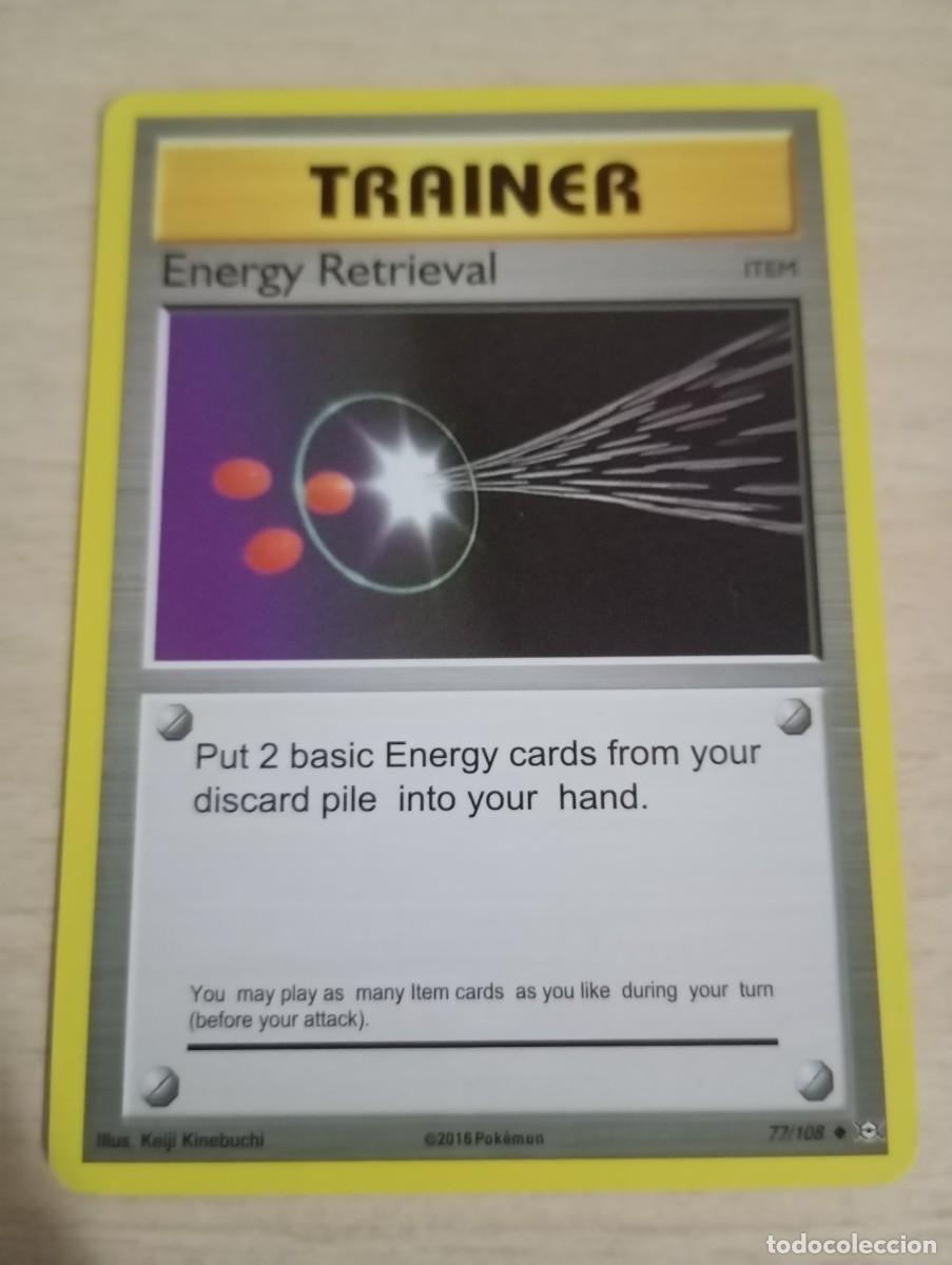 Trading cards: Carta Pok&eacute;mon Trainer Energy Retrieval Proxy - Foto 1