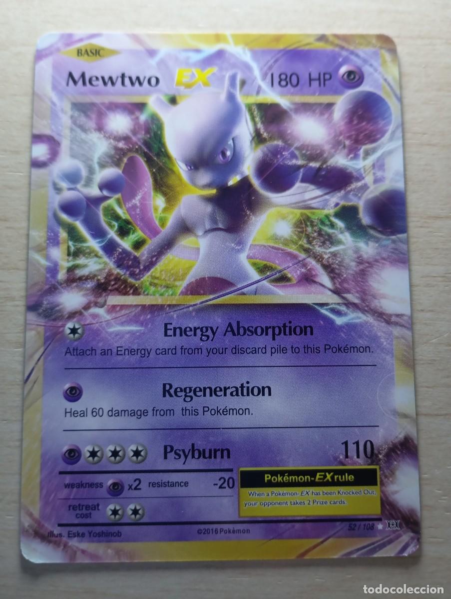 Trading cards: Carta Pok&eacute;mon Mewtwo EX Proxy - Foto 1