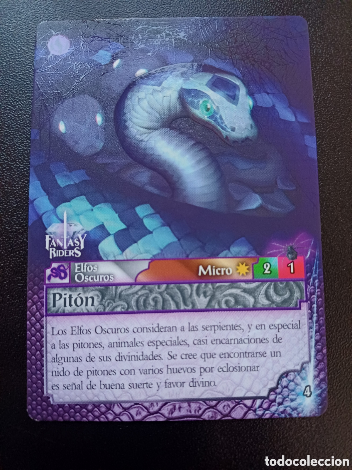 Cartes &agrave; &Eacute;changer: #004 PITON MICRO PANINI FANTASY RIDERS LA INVASION DE LOS GIGANTES 2019