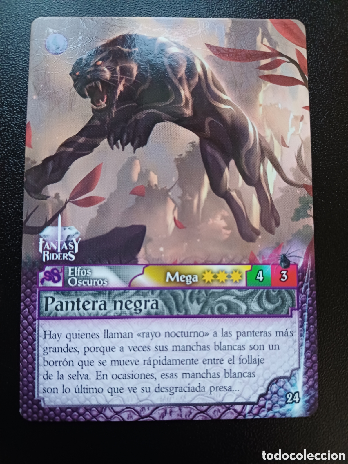 Sammelkarten: #024 PANTERA NEGRA MEGA PANINI FANTASY RIDERS LA INVASION DE LOS GIGANTES 2019