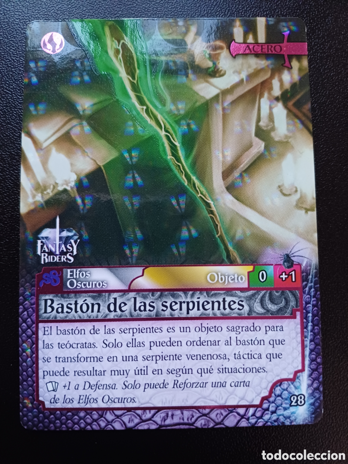 Cartes &agrave; &Eacute;changer: #028 BASTON DE LAS SERPIENTES ACERO PANINI FANTASY RIDERS LA INVASION DE LOS GIGANTES 2019
