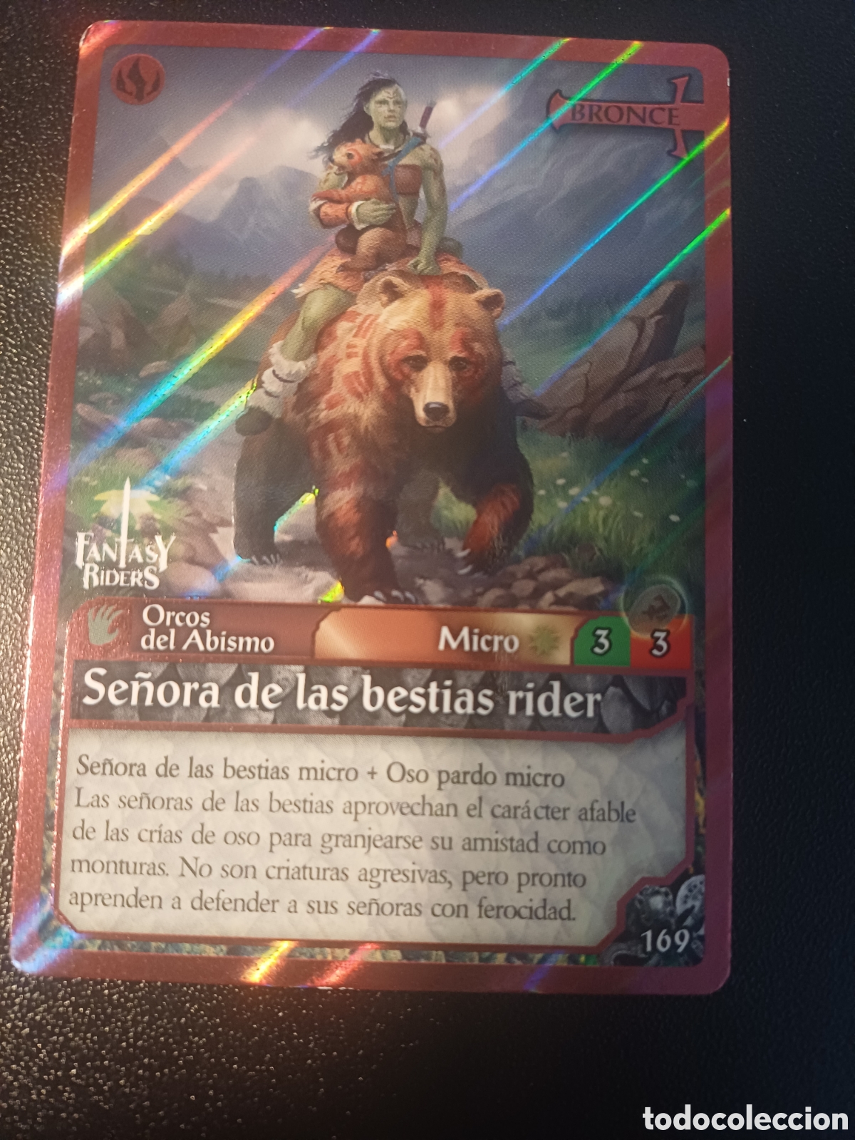 Cartas Colecion&aacute;veis: #169 SE&Ntilde;ORA DE LAS BESTIAS RIDER MICRO BRONCE PANINI FANTASY RIDERS LA INVASION DE LOS GIGANTES 2019