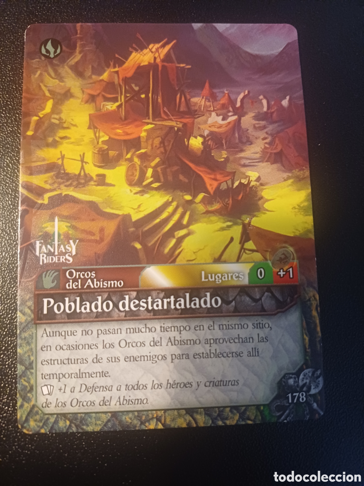 Cartas Colecion&aacute;veis: #178 POBLADO DESTARTALADO PANINI FANTASY RIDERS LA INVASION DE LOS GIGANTES 2019