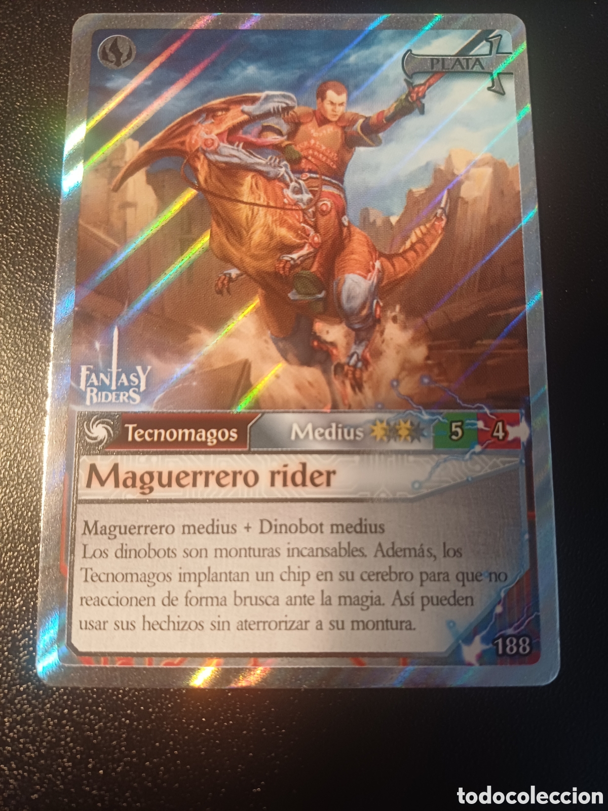 Cartas Colecion&aacute;veis: #188 MAGUERRERO RIDER MEDIUS PLATA PANINI FANTASY RIDERS LA INVASION DE LOS GIGANTES 2019