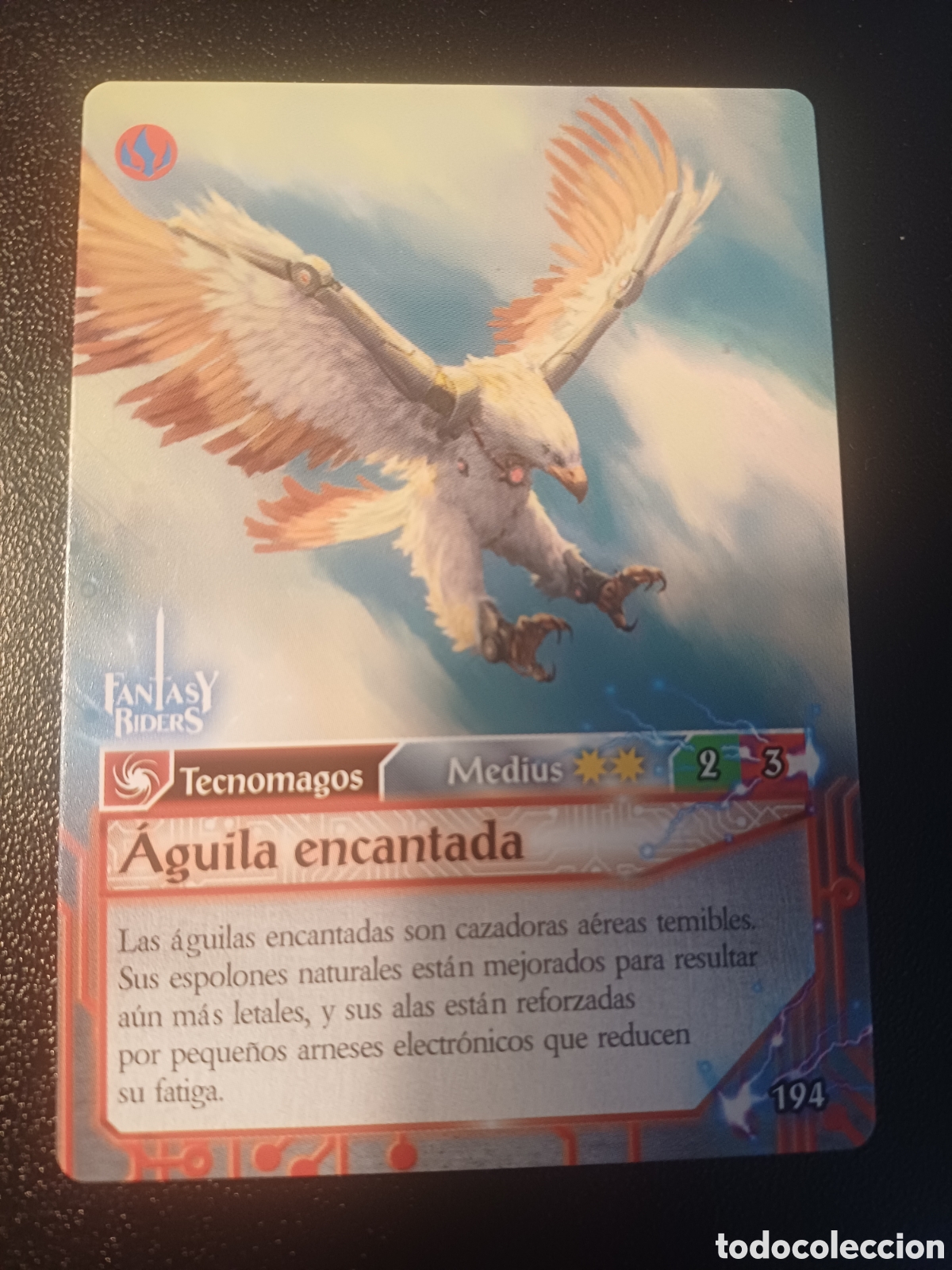 Cartas Colecion&aacute;veis: #194 AGUILA ENCANTADA MEDIUS PANINI FANTASY RIDERS LA INVASION DE LOS GIGANTES 2019
