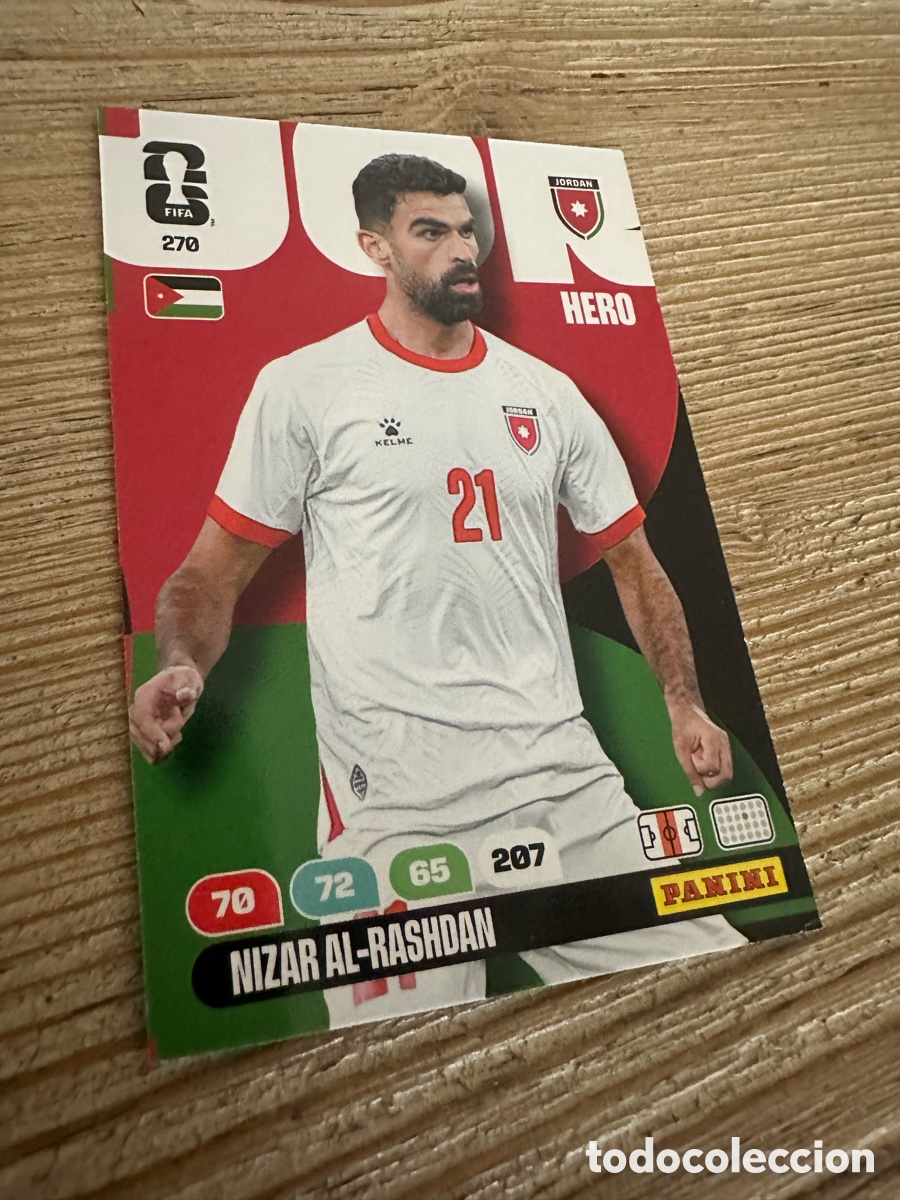 Trading Cards: NIZAR AL-RASHDAN JORDANIA 270 ADRENALYN XL WORLD CUP 2026