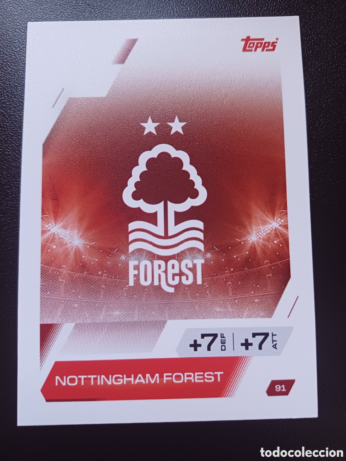 Trading Cards: #091 ESCUDO NOTTINGHAM FOREST TOPPS MATCH ATTAX 2025/26
