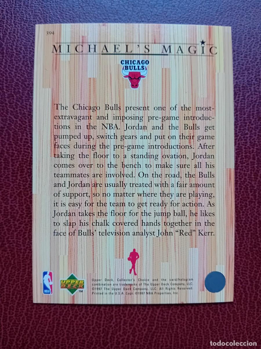 Trading cards: Card 394 Michael Jordan Upper Deck 1997 - Foto 2
