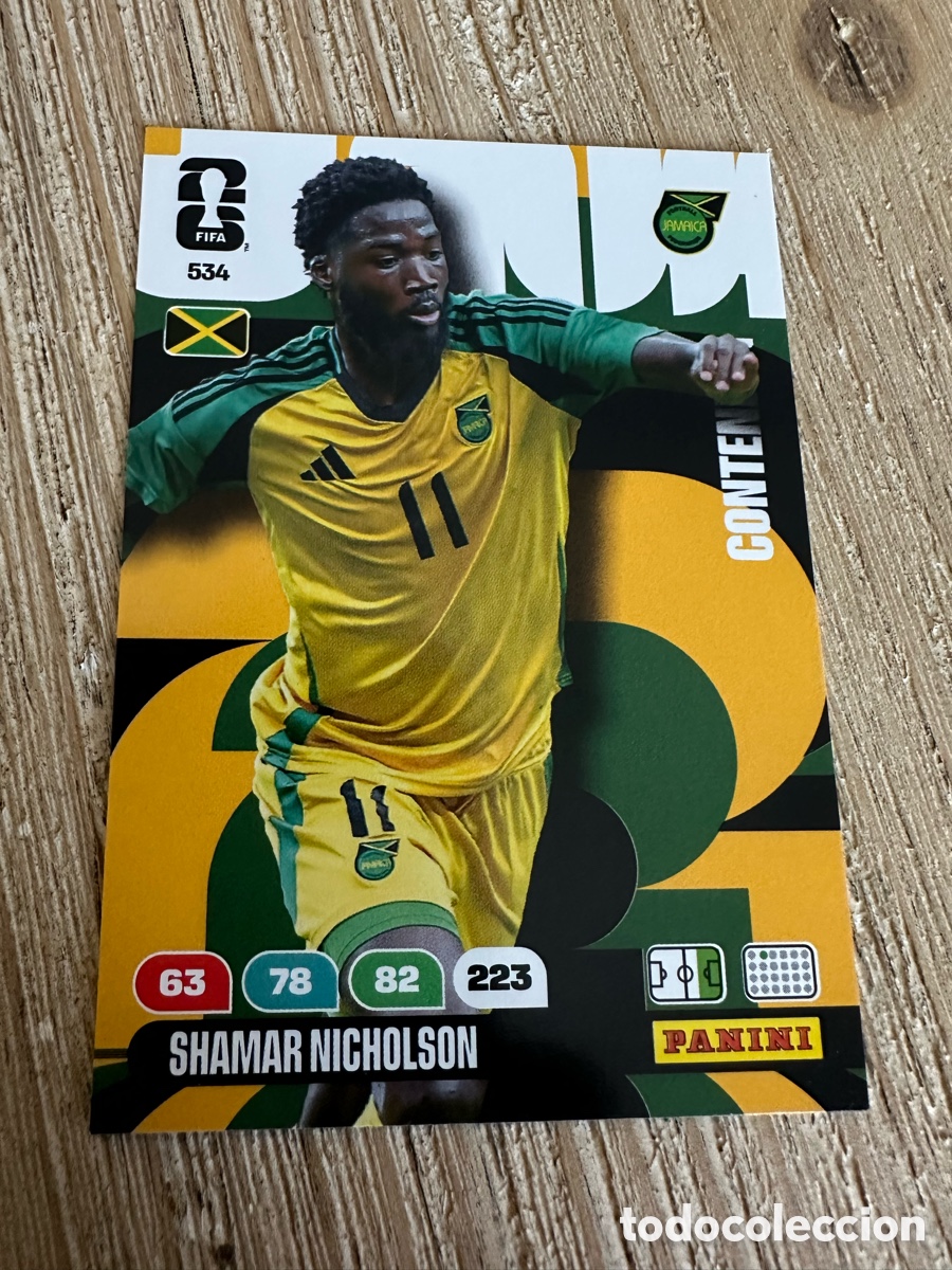 Cartas Colecion&aacute;veis: SHAMAR NICHOLSON JAMAICA 534 ADRENALYN XL MUNDIAL 2026 WORLD CUP USA MEX CAN