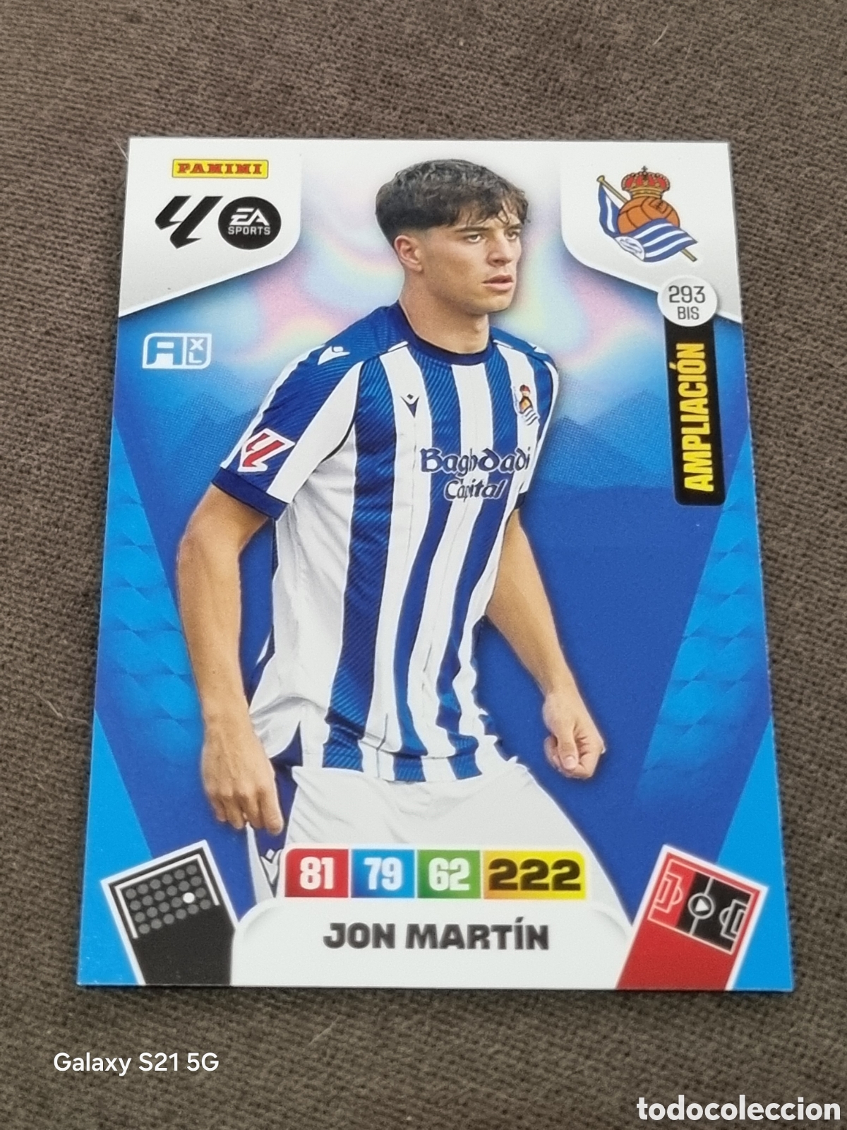 Trading Cards: 293 BIS - JON MARTIN , REAL SOCIEDAD AMPLIACI&Oacute;N ADRENALYN 2025 2026