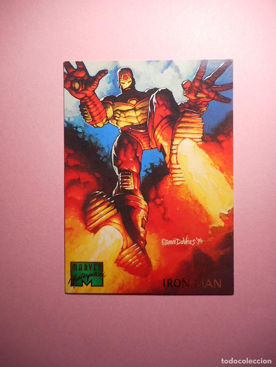 Trading cards: TRADING CARD MARVEL MASTERPIECES N&ordm;52- IRON MAN (1995) DAVE DEVRIES - Foto 1