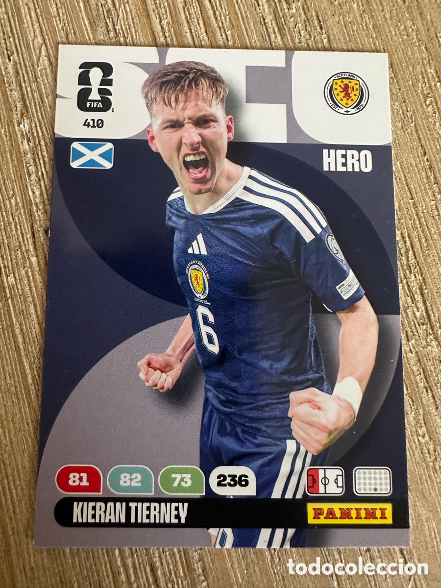 Trading Cards: KIERAN TIERNEY ESCOCIA 410 ADRENALYN XL MUNDIAL 2026 WORLD CUP USA MEX CAN