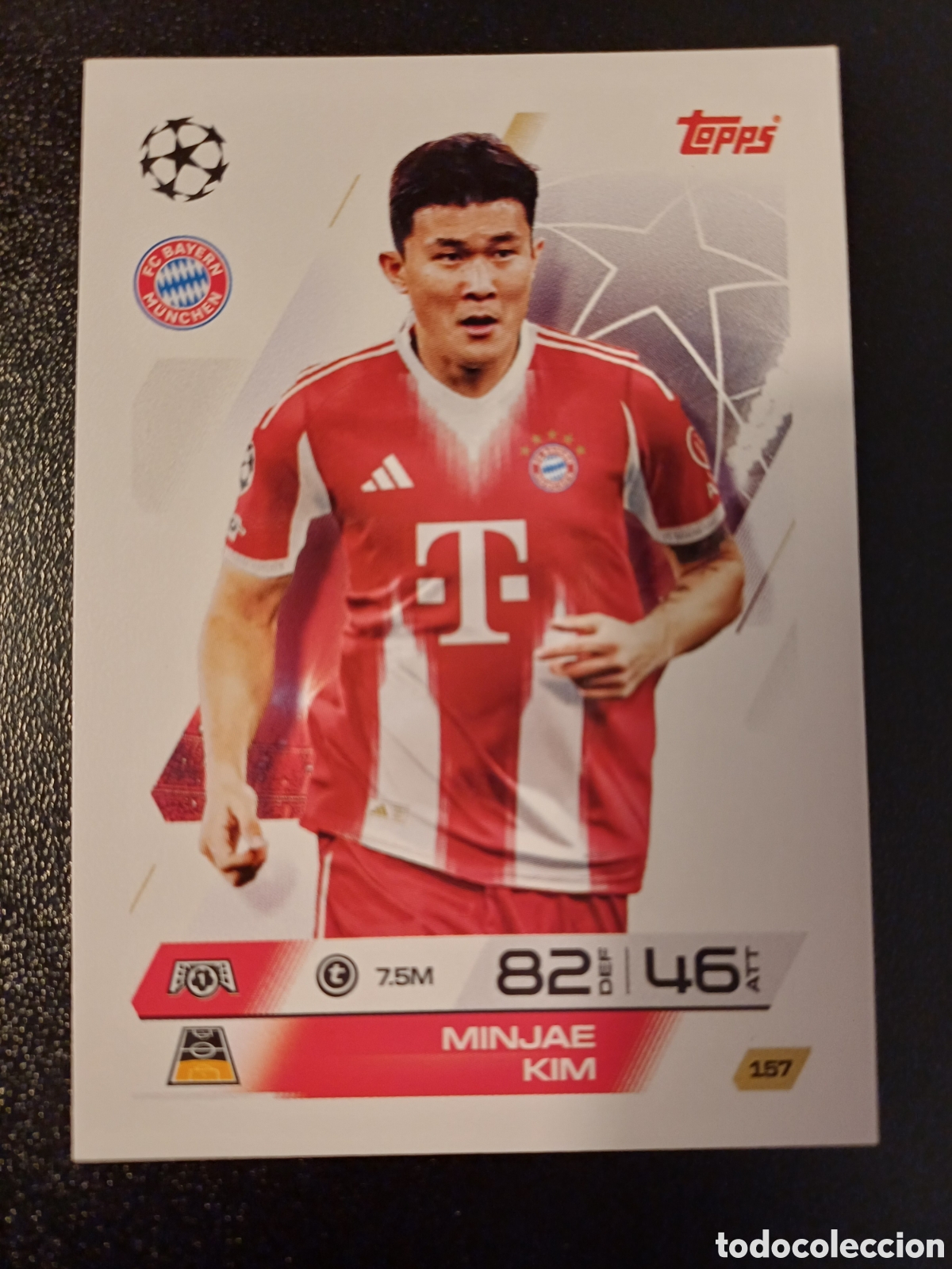 Cartes &agrave; &Eacute;changer: #157 MINJAE KIM FC BAYERN MUNCHEN TOPPS MATCH ATTAX 2025/26