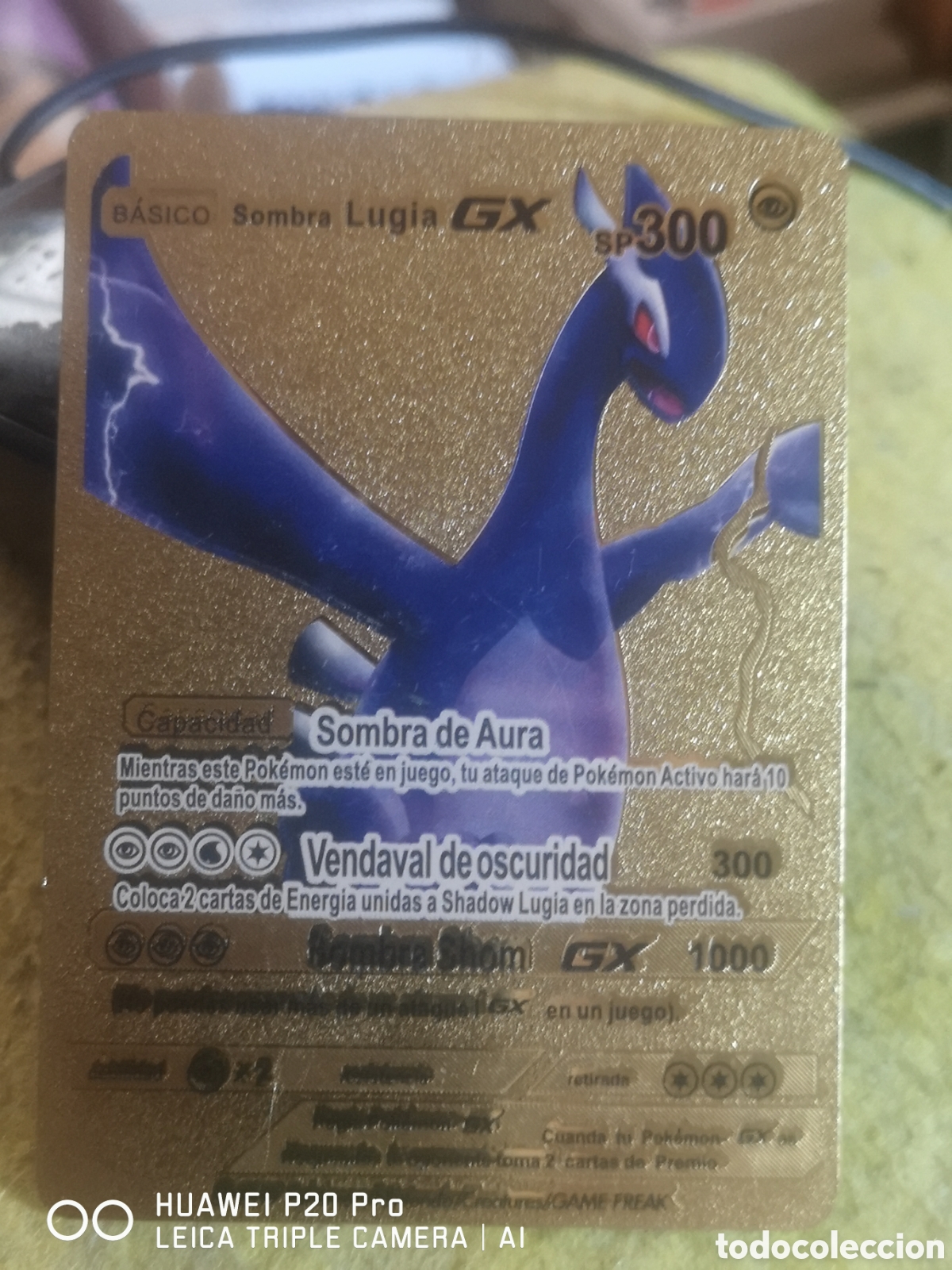 pokemon shadow lugia gx gold metal card pokemon shadow lugia gx gold metal card Shadow Lugia GX Gold Metal Pokmon Card-Collectible Gift DisplayGOOD