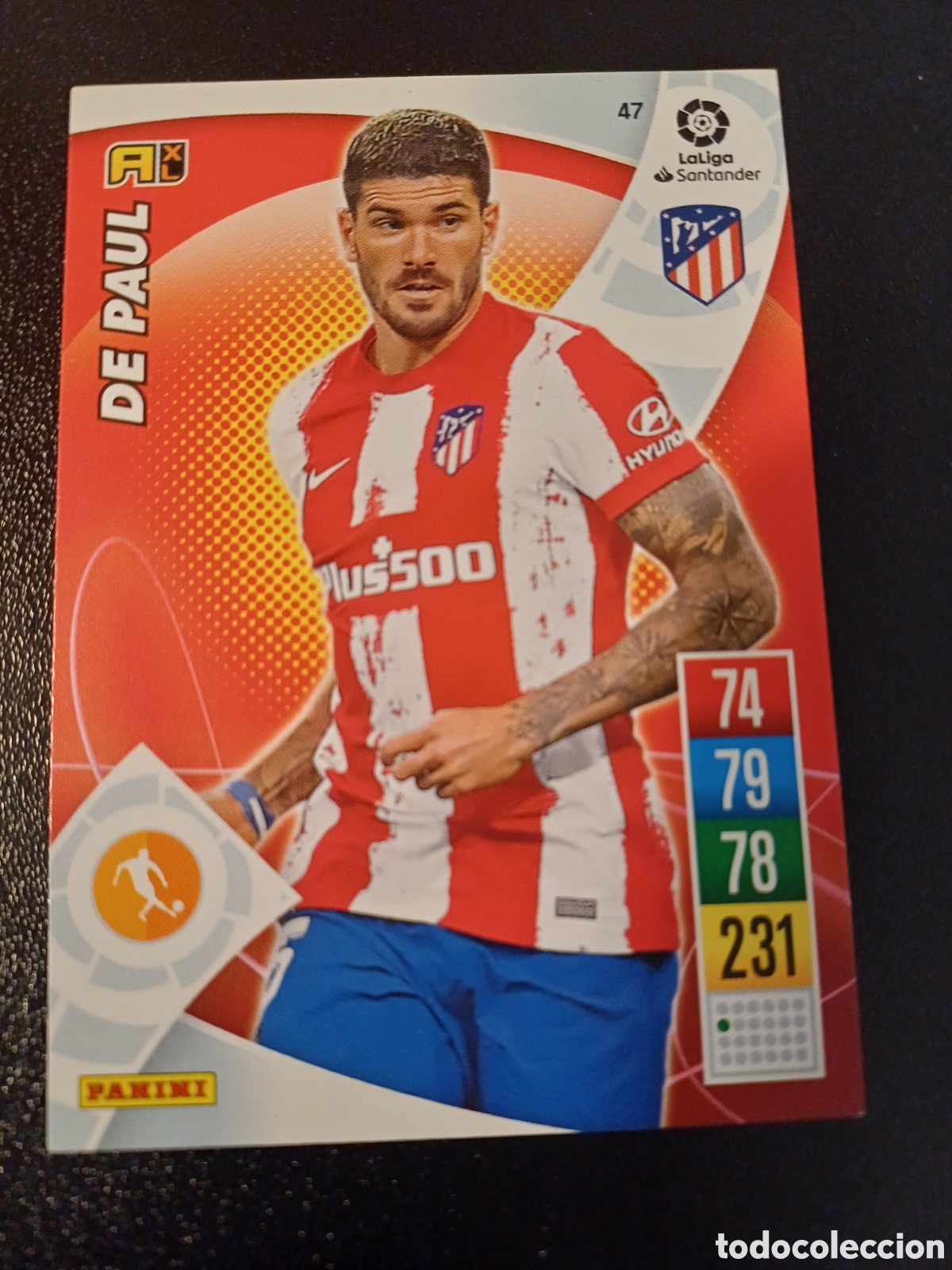 Figurine Collezionabili: #047 DE PAUL ATLETICO DE MADRID PANINI ADRENALYN XL 2021-22