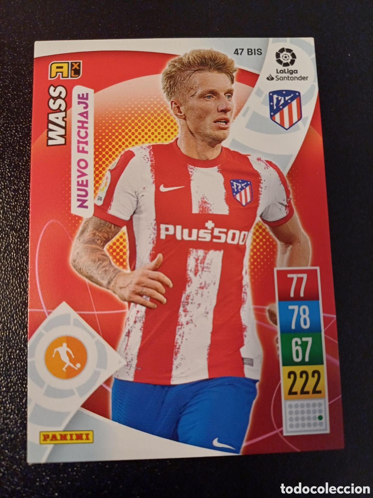 Figurine Collezionabili: #047BIS WASS ATLETICO DE MADRID PANINI ADRENALYN XL 2021-22