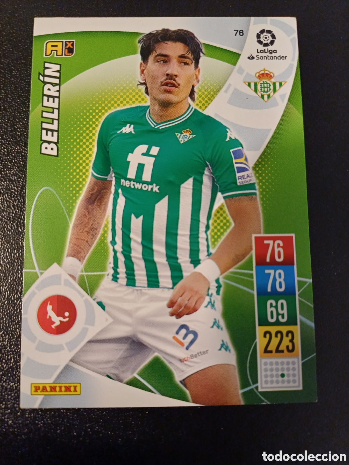 Cartas Colecion&aacute;veis: #076 BELLERIN REAL BETIS PANINI ADRENALYN XL 2021-22