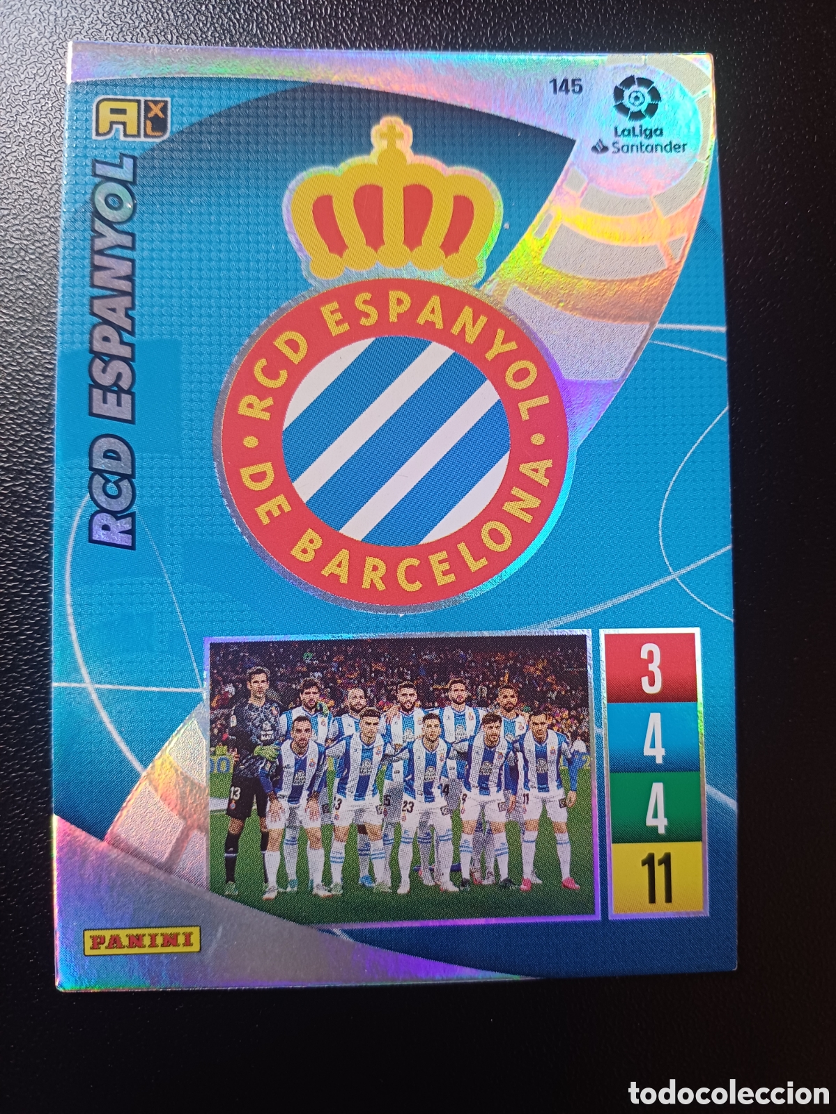 Cartas Colecion&aacute;veis: #145 ESCUDO RCD ESPANYOL PANINI ADRENALYN XL 2021-22
