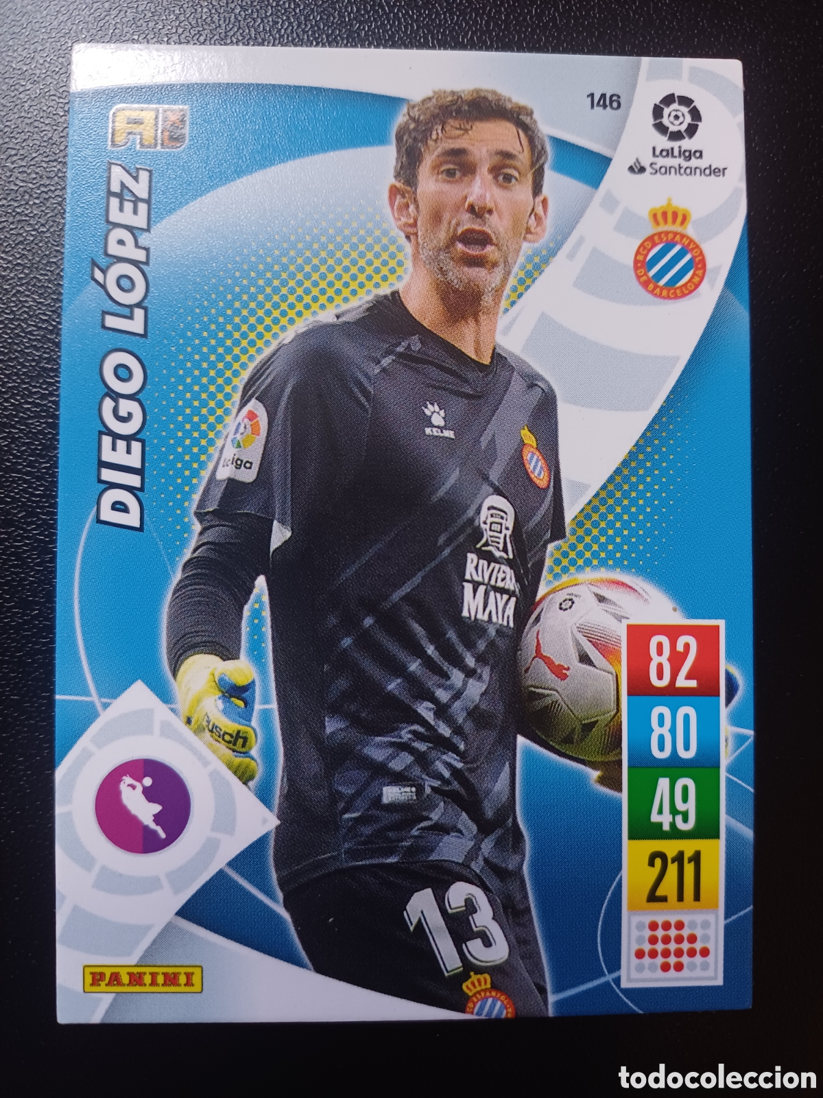 Cartas Colecion&aacute;veis: #146 DIEGO LOPEZ RCD ESPANYOL PANINI ADRENALYN XL 2021-22