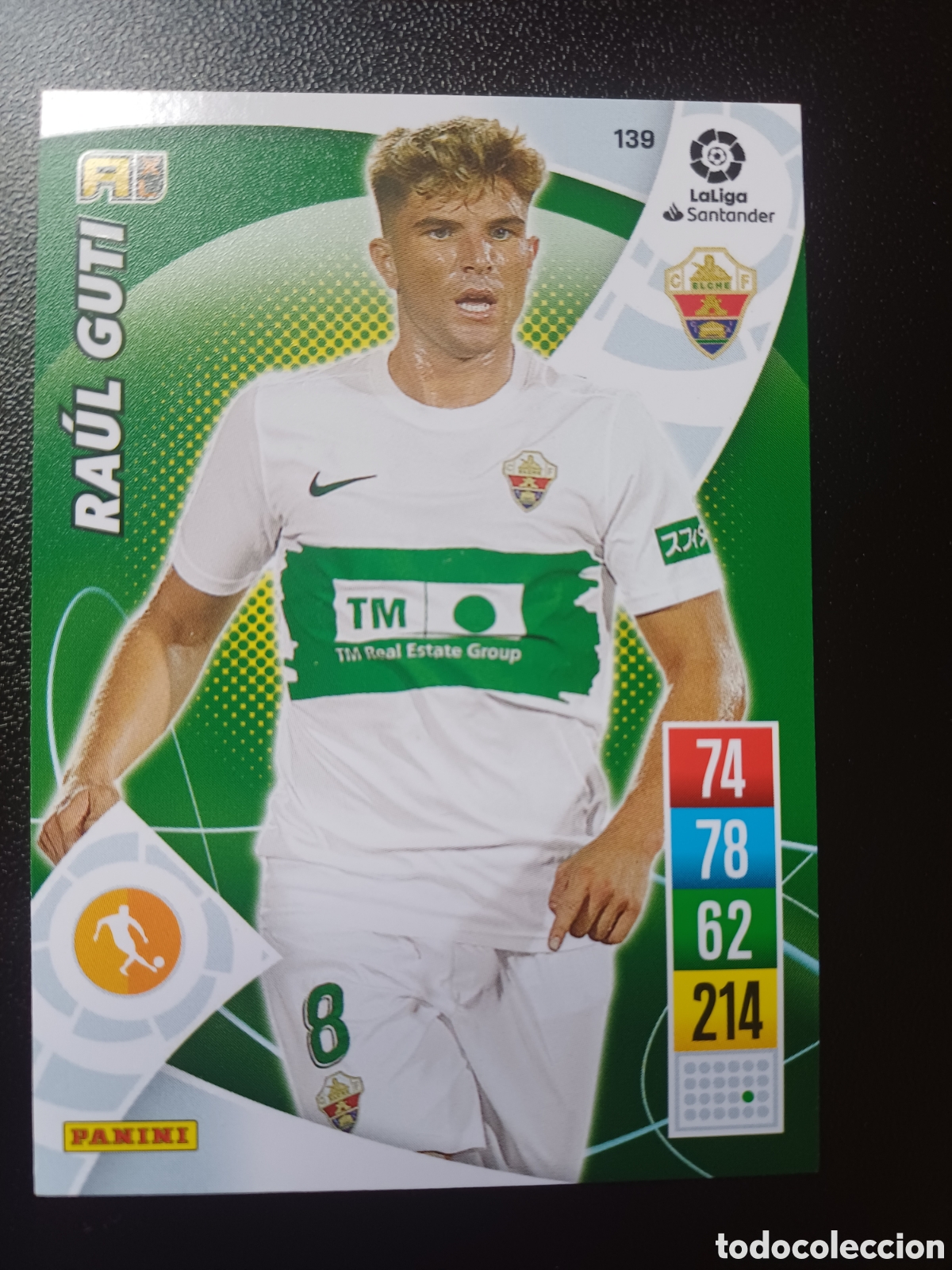 Cartas Colecion&aacute;veis: #139 RAUL GUTI ELCHE CF PANINI ADRENALYN XL 2021-22