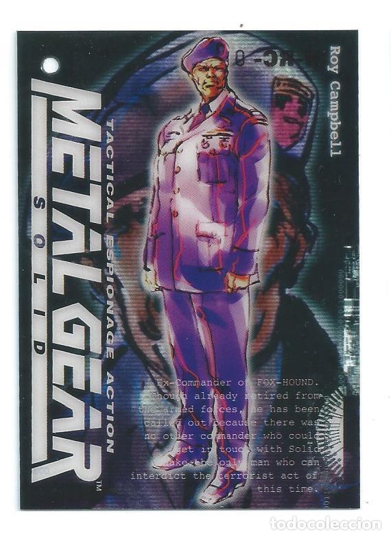 Trading Cards: METAL GEAR SOLID TRADING CARD KONAMI 1998 CH-RC BASE 003 ROY CAMPBELL CHARACTER
