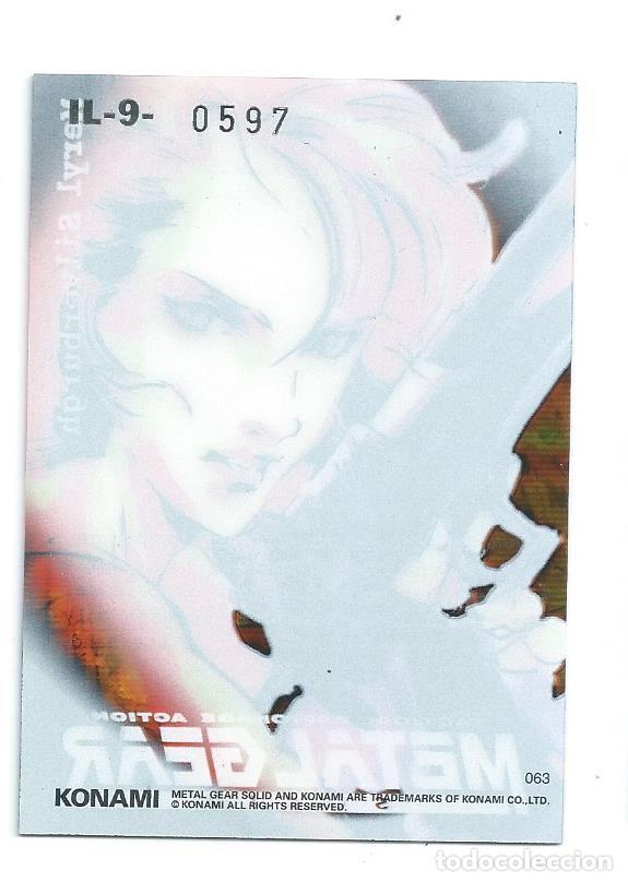 metal gear solid trading card konami 1998 il-9 - Buy Antique
