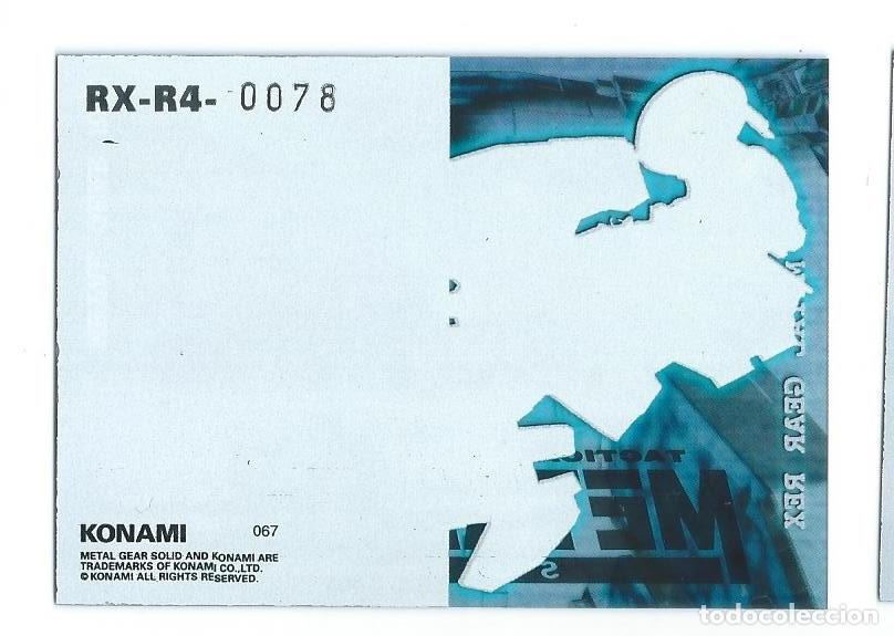 metal gear solid trading card konami 1998 rx-r4 - Buy Antique