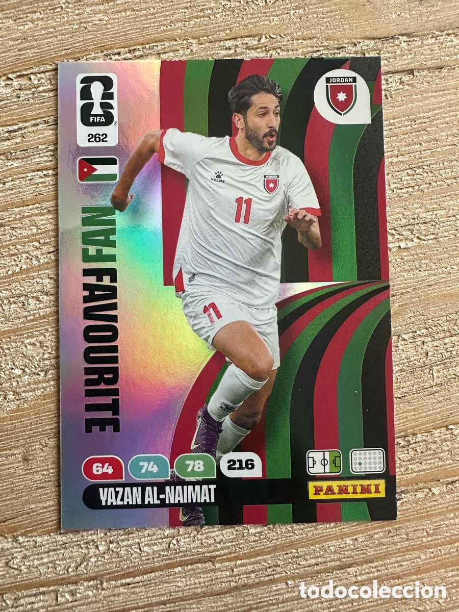 Trading Cards: YAZAN AL-NAIMAT JORDANIA FAN FAVOURITE 262 ADRENALYN XL WORLD CUP 2026 USA CAN MEX MUNDIAL