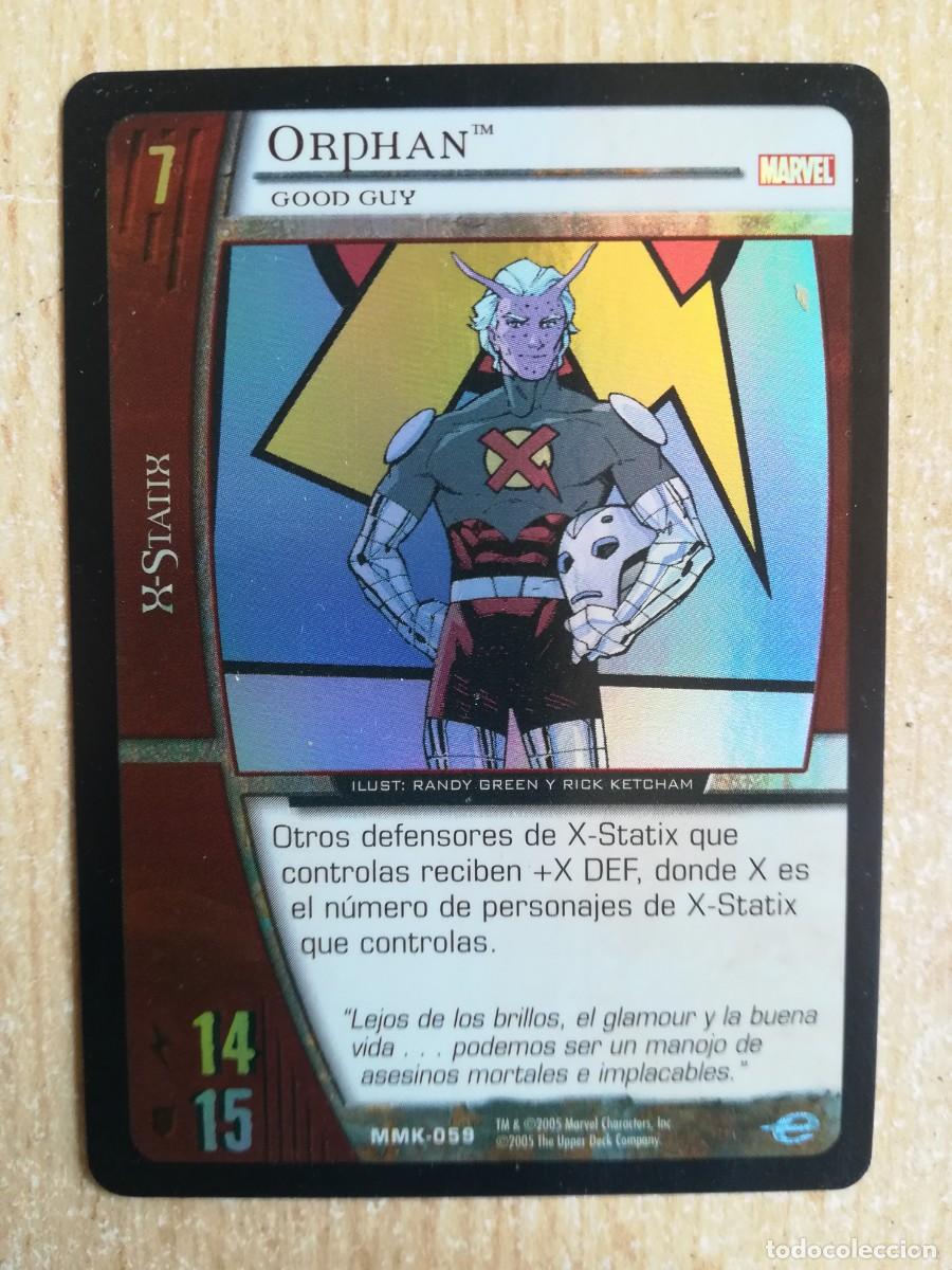Trading cards: VS System MMK N&ordm; 059 Foil Brillante. Orphan. Good Guy. X-Statix. Marvel Knights. - Foto 1