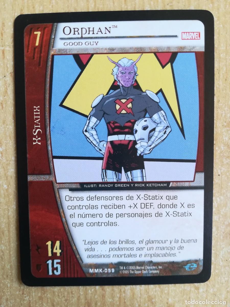 Trading cards: VS System MMK N&ordm; 059. Orphan. Good Guy. X-Statix. Marvel Knights. - Foto 1