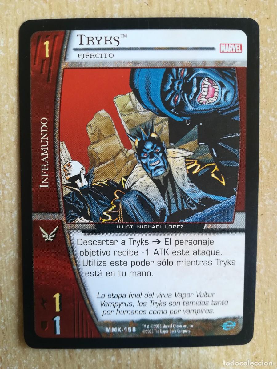 Trading cards: VS System MMK N&ordm; 158. Tryks. Ej&eacute;rcito. Inframundo. Marvel Knights. - Foto 1
