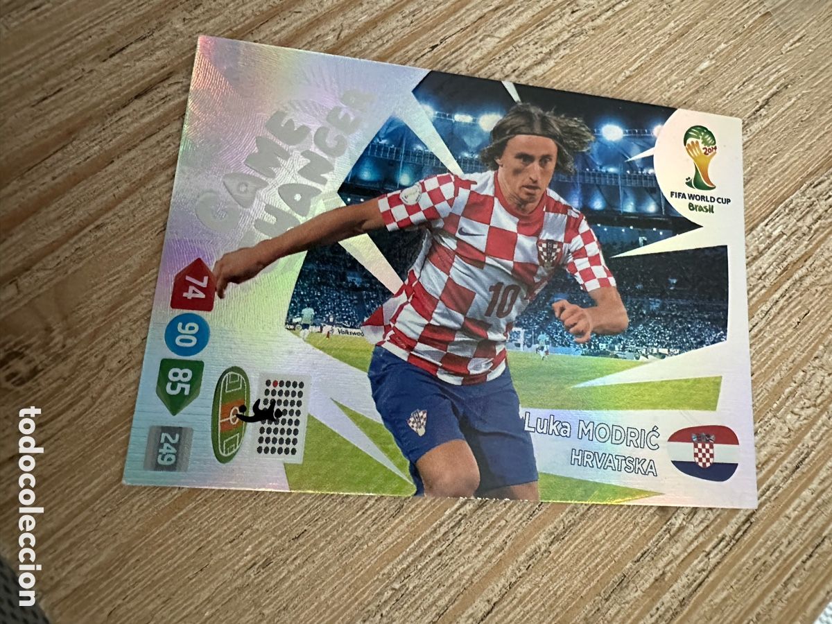 Trading Cards: LUKA MODRIC CROACIA GAME CHANGER 399 ADRENALYN WORLD CUP BRASIL 2014 PANINI TRADING CARD GAME