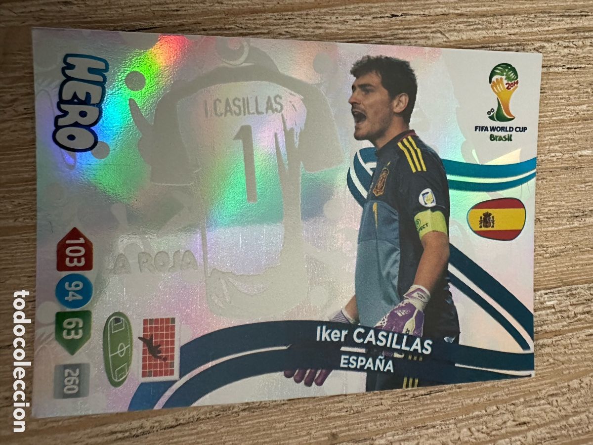 Trading Cards: IKER CASILLAS ESPA&Ntilde;A HERO UPDATE U130 ADRENALYN WORLD CUP BRASIL 2014 PANINI TRADING CARD GAME