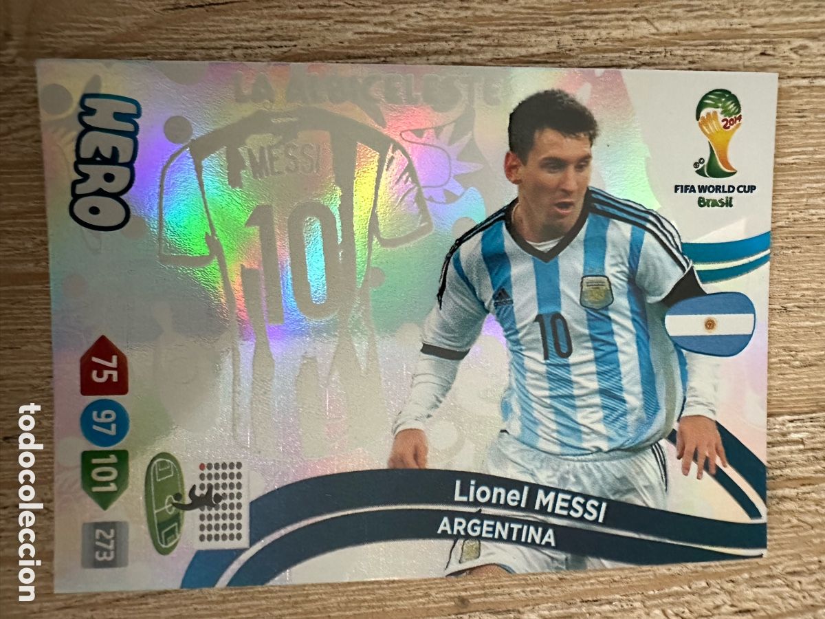 Trading Cards: MESSI ARGENTINA HERO UPDATE U73 ADRENALYN WORLD CUP BRASIL 2014 PANINI TRADING CARD GAME