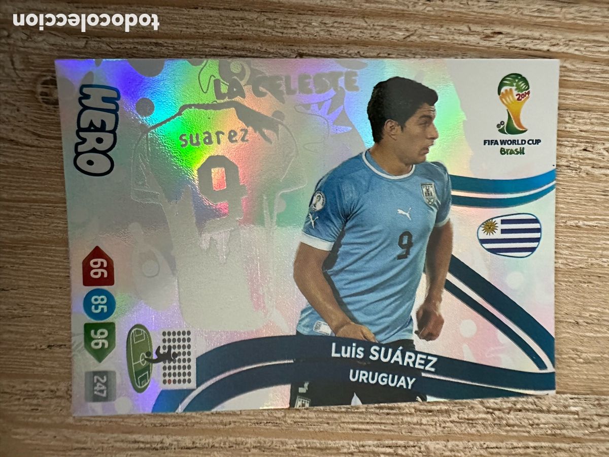 Trading Cards: LUIS SUAREZ URUGUAY HERO UPDATE U79 ADRENALYN WORLD CUP BRASIL 2014 PANINI TRADING CARD GAME