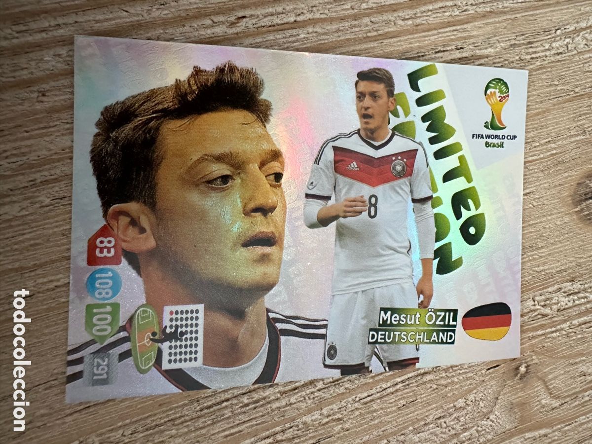 Trading Cards: OZIL ALEMANIA LIMITED EDITION ADRENALYN WORLD CUP BRASIL 2014 PANINI TRADING CARD GAME