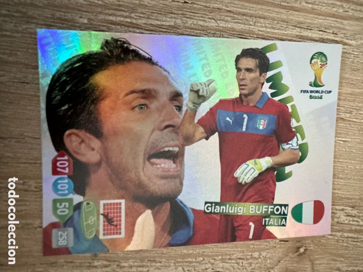 Trading Cards: BUFFON ITALIA LIMITED EDITION ADRENALYN WORLD CUP BRASIL 2014 PANINI TRADING CARD GAME