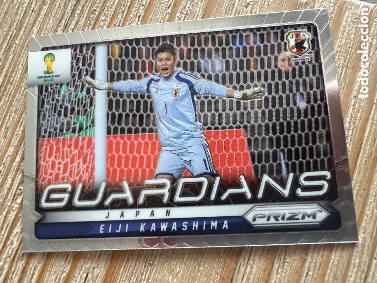 Cartas Colecion&aacute;veis: EIJI KAWASHIMA JAPON GUARDIANS 16 PRIZM WORLD CUP 2014 BRASIL PANINI
