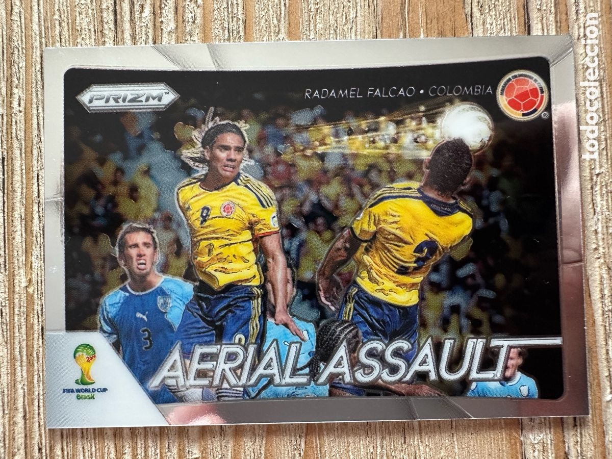 Trading Cards: FALCAO COLOMBIA AERIAL ASSAULT 5 PRIZM WORLD CUP 2014 BRASIL PANINI