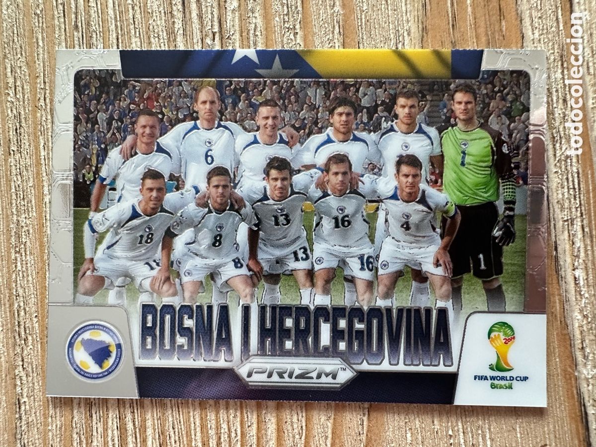 Trading Cards: ALINEACION PLANTILLA BOSNIA HERZEGOVINA 5 PRIZM WORLD CUP 2014 BRASIL PANINI