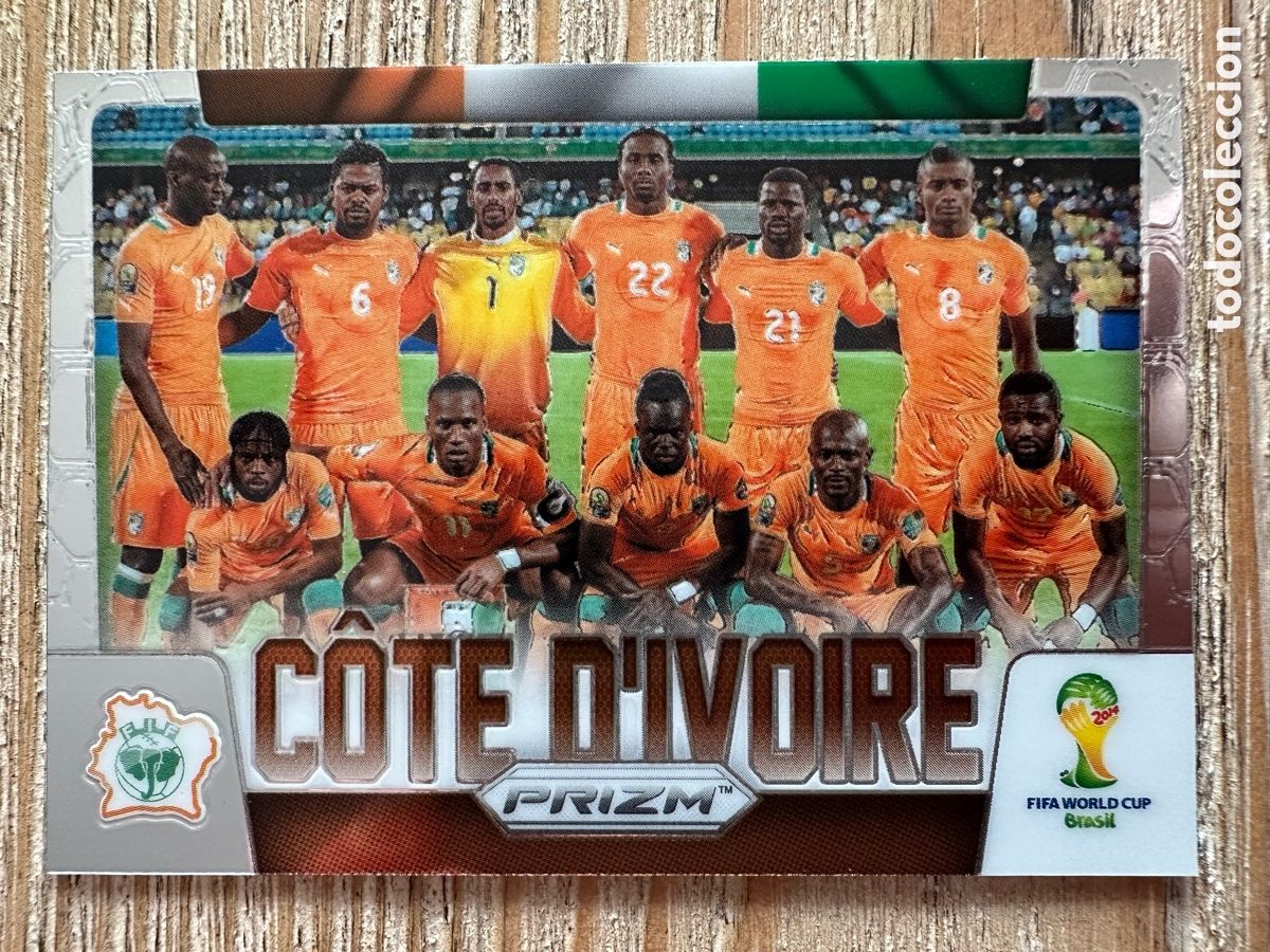 Trading Cards: ALINEACION PLANTILLA COSTA DE MARFIL 11 PRIZM WORLD CUP 2014 BRASIL PANINI