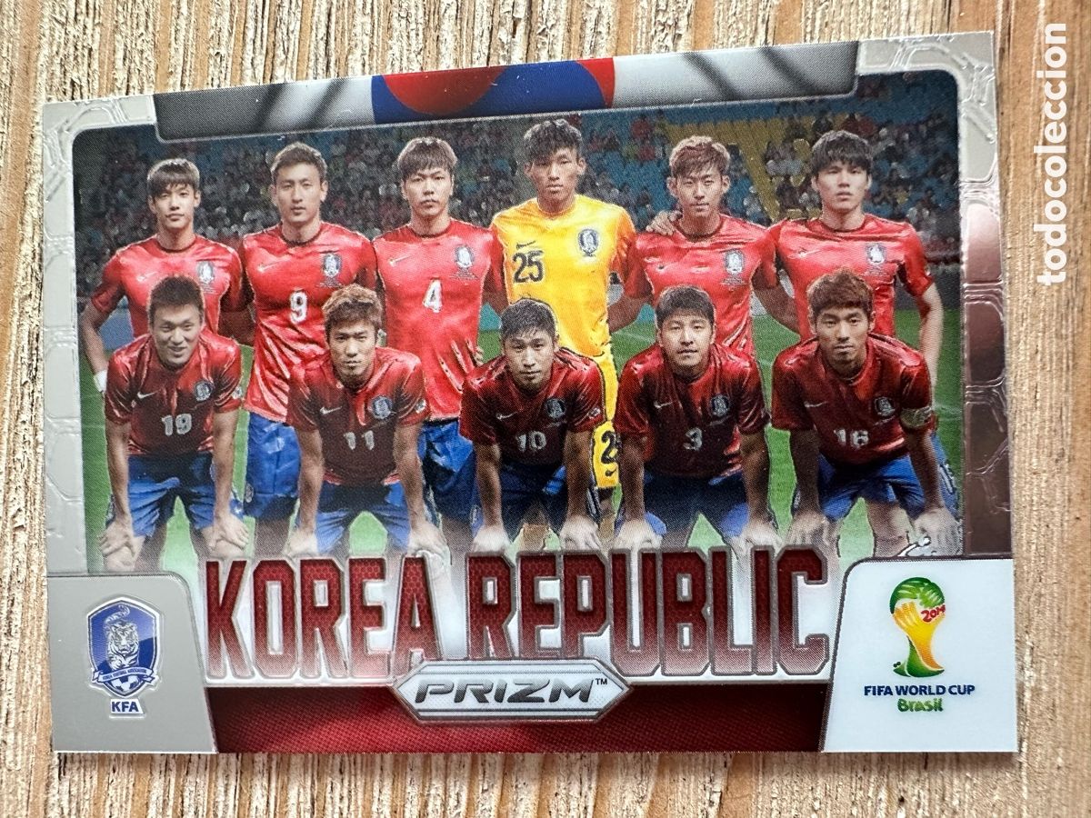 Trading Cards: ALINEACION PLANTILLA KOREA 24 PRIZM WORLD CUP 2014 BRASIL PANINI