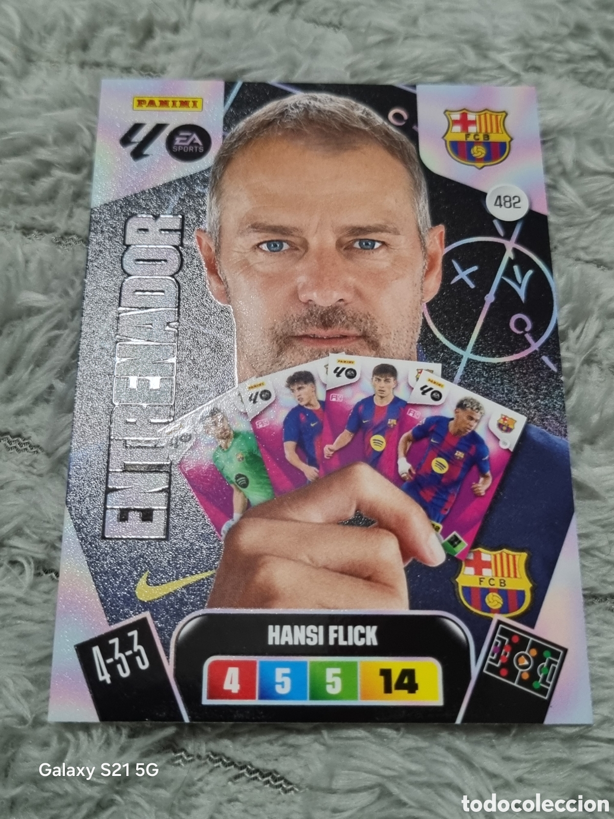 Trading Cards: 482 - HANSI FLICK, BARCELONA ENTRENADOR ADRENALYN 2025 2026