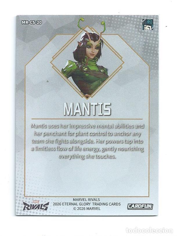 Trading cards: 2026 MARVEL RIVALS ETERNAL GLORY : MR-CS-20 MANTIS, VERSION SILVER - Foto 2