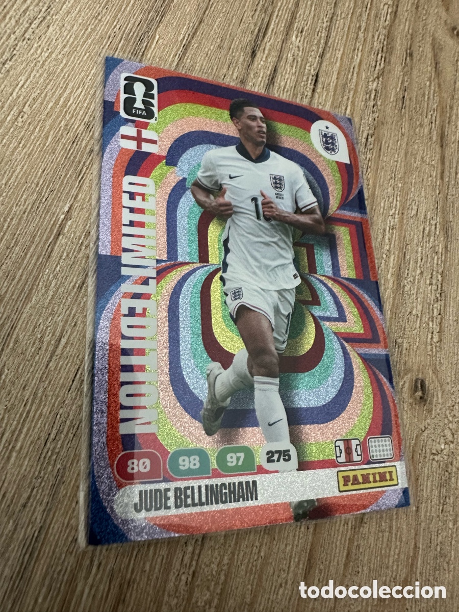 Trading Cards: JUDE BELLINGHAM INGLATERRA LIMITED EDITION FIFA WORLD CUP 2026 PANINI ADRENALYN MUNDIAL USA CAN MEX