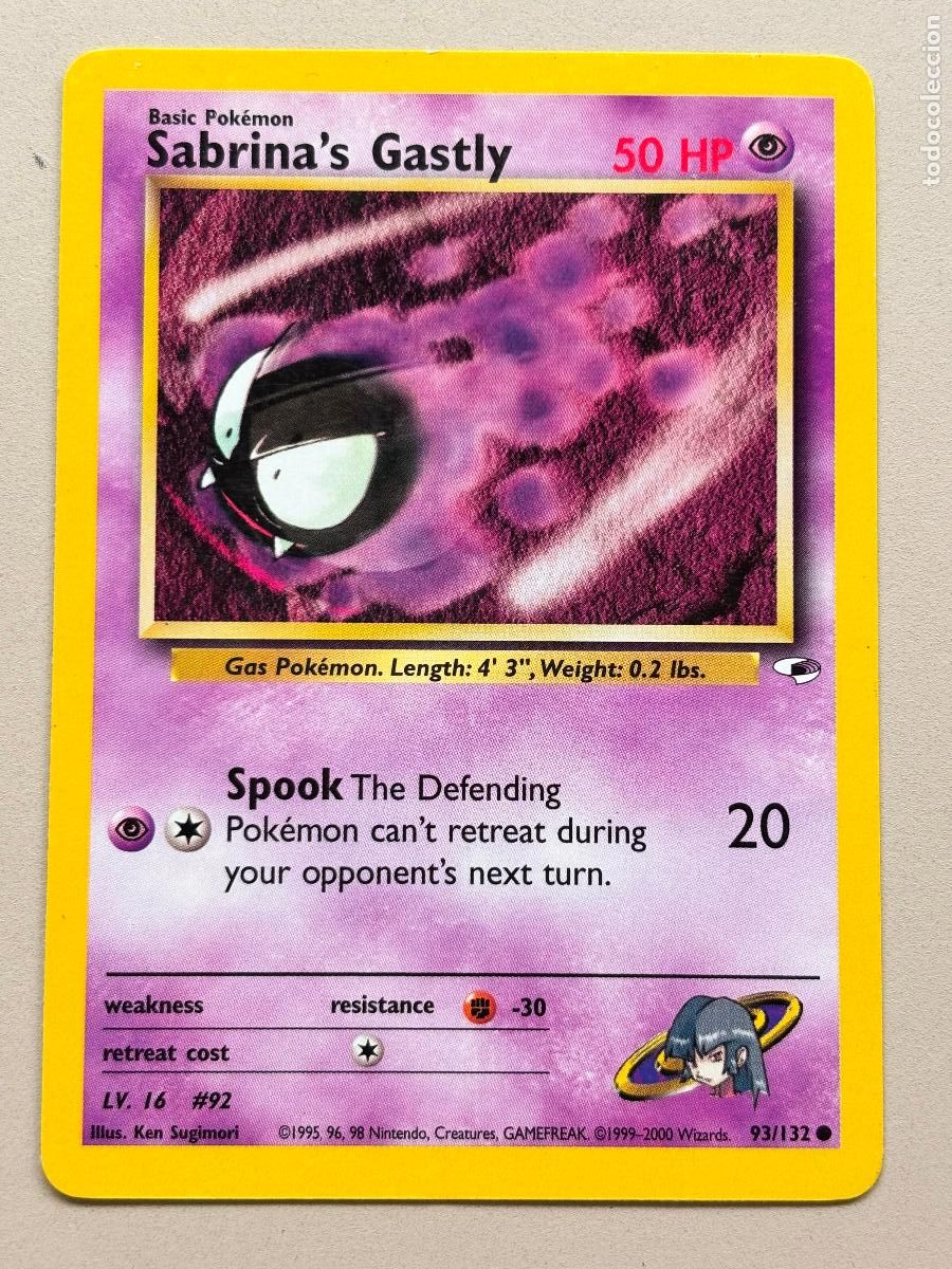 Trading Cards: POKEMON TCG - SABRINA'S GASTLY ( GYM HEROES ) # 93