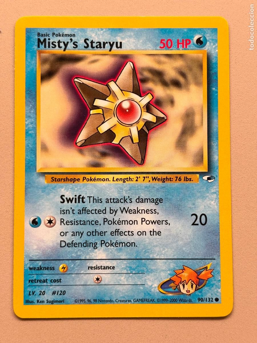 Trading Cards: POKEMON TCG - MISTY'S STARYU ( GYM HEROES ) # 90